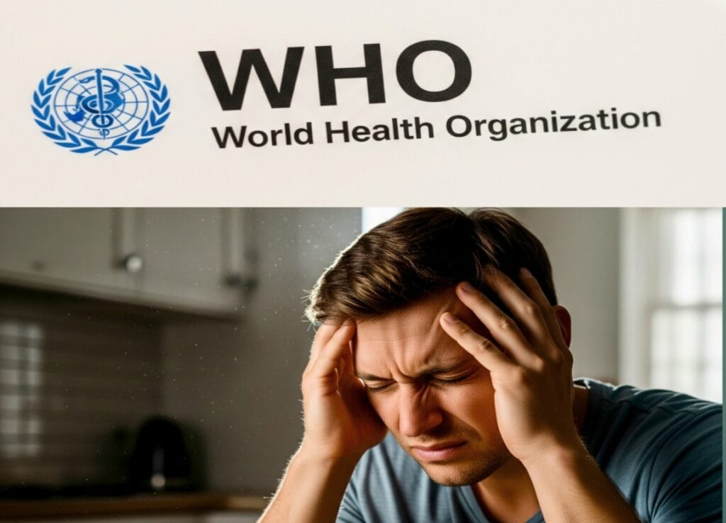 Graph showing rise in mental health conditions worldwide